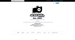 Desktop Screenshot of afreakaclothing.com